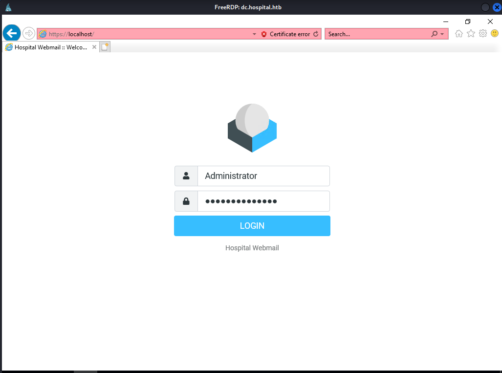RDP screenshot